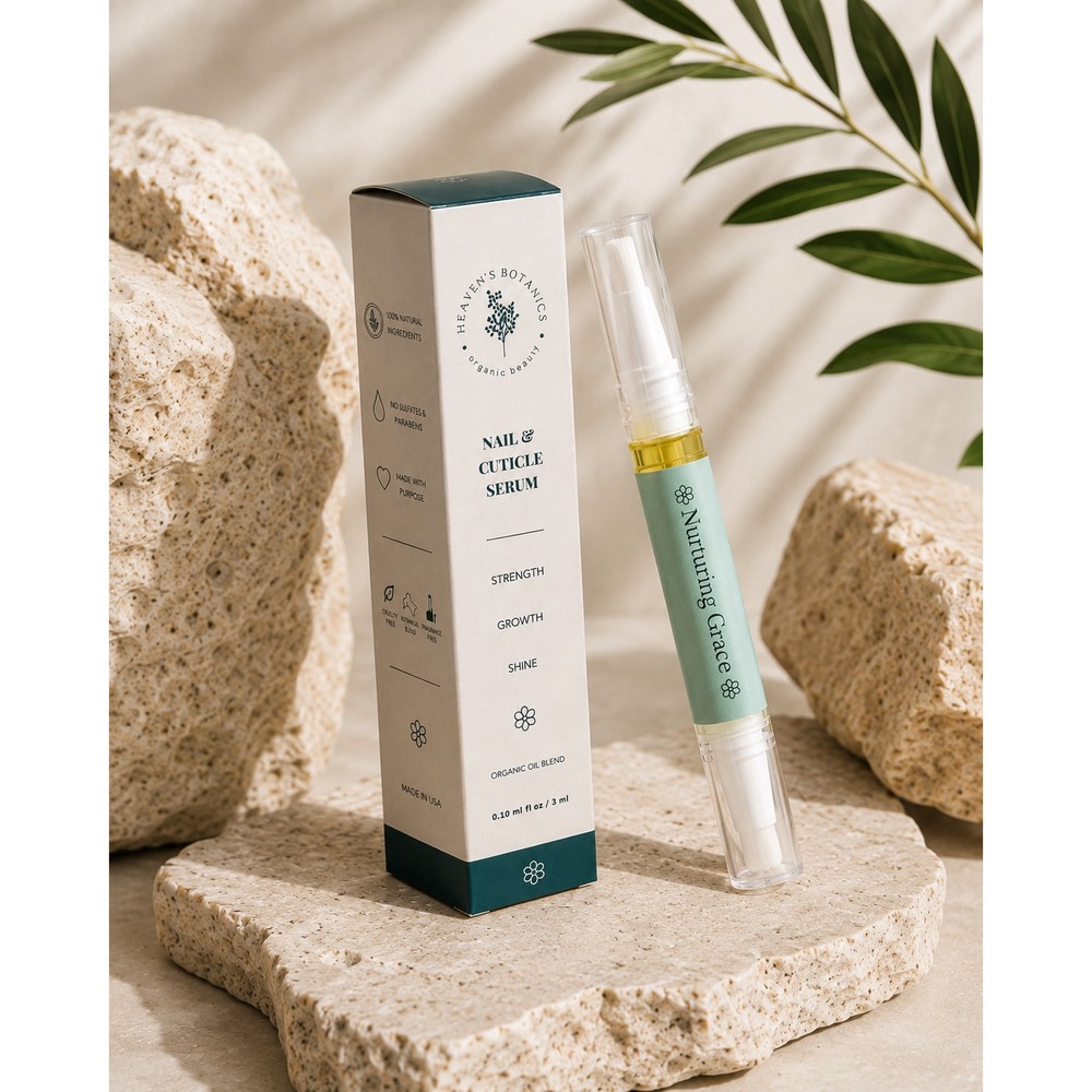 Nurturing Grace Organic Nail Cuticle Oil Serum Pen 3ml Jojoba Hydrating Spa Care
